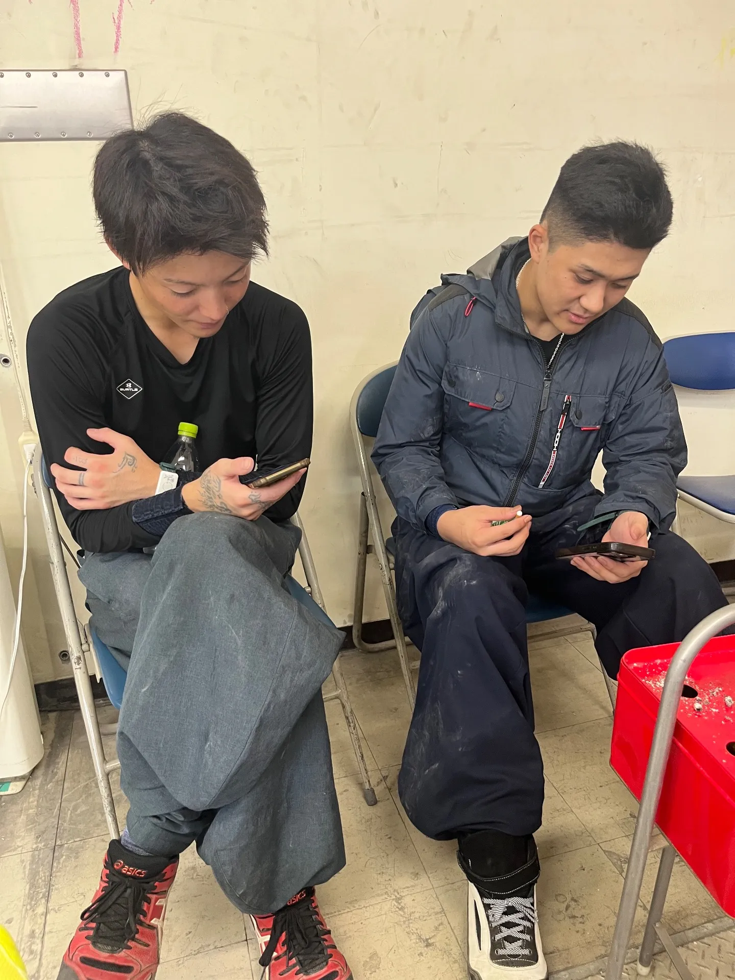 休憩中